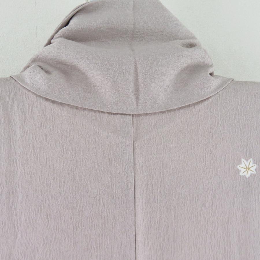 訪問着 箔 刺繍 誰が袖文様 紫色 袷 広衿 正絹 紋なし 仕立て上がり着物 身丈153cm |  | 05