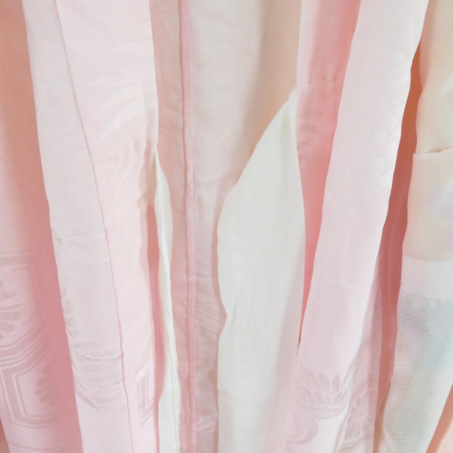 子供着物 女の子用 四つ身 襦袢セット 箔 花蝶文様 黄色 アセテート 洗える 袷 フォーマル 子供きもの 女児 七五三 祝着 身丈95cm |  | 08