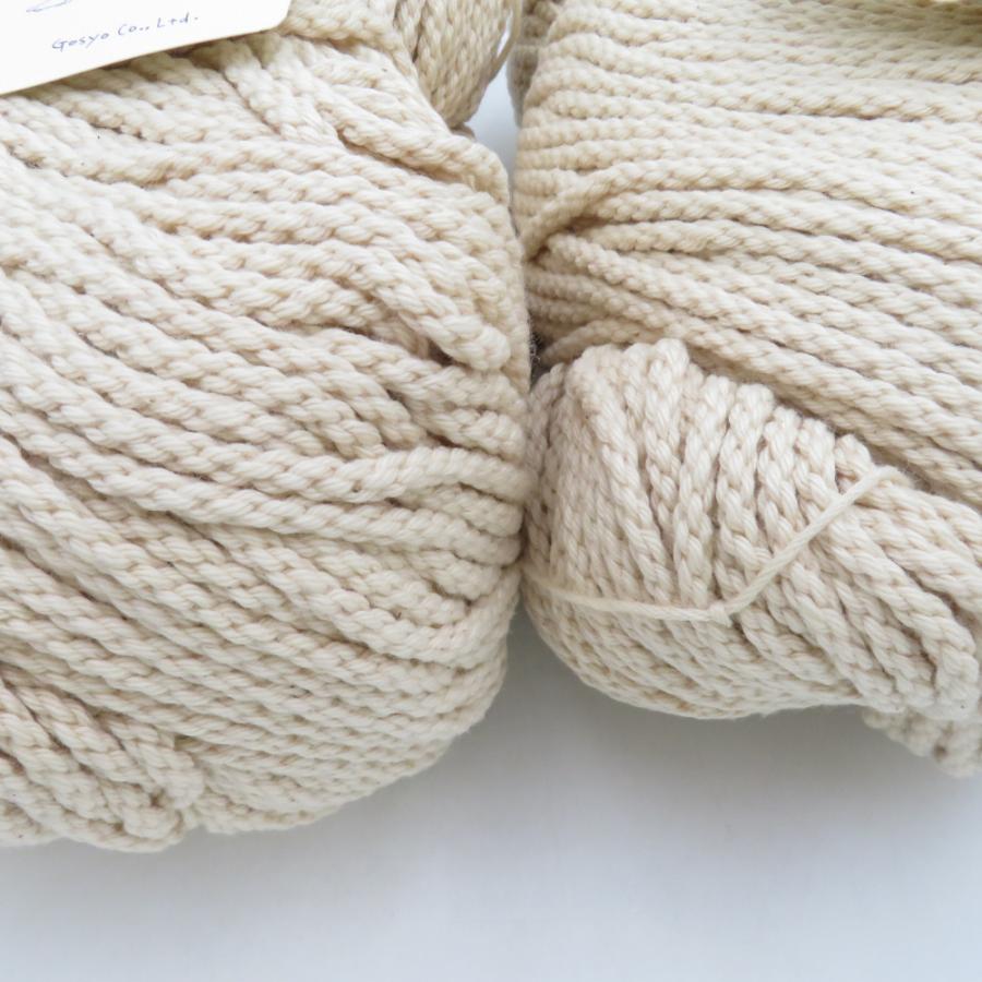 毛糸 毛糸ピエロ NEWあみーコットン（太）Big 2セット 53番色 バニラ 1カセ280ｇ 約140ｍ 綿100% コットン 超極太 日本製 春夏 未使用品 |  | 04