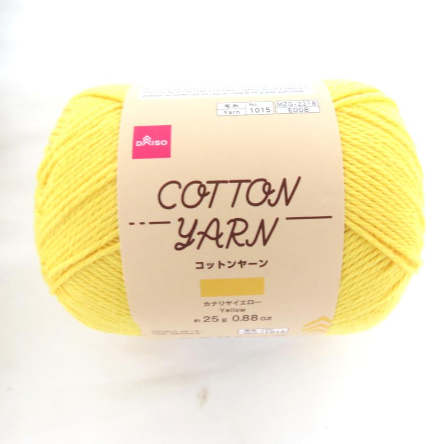DAISO ダイソー 毛糸 コットンヤーン アソート 12玉セット １玉約25g 約85ｍ 綿100％ 春夏毛糸 ハンドメイド 未使用品 |  | 01