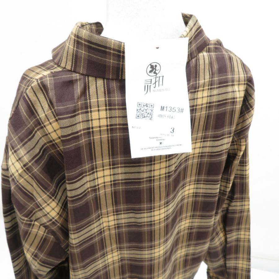 カットソー 4点セット NUMEN BU ブラウン系 長袖チェックシャツ 半袖トップス コーディロイパンツ iNARA 刺繍ドライスウェット  未使用品 |  | 05