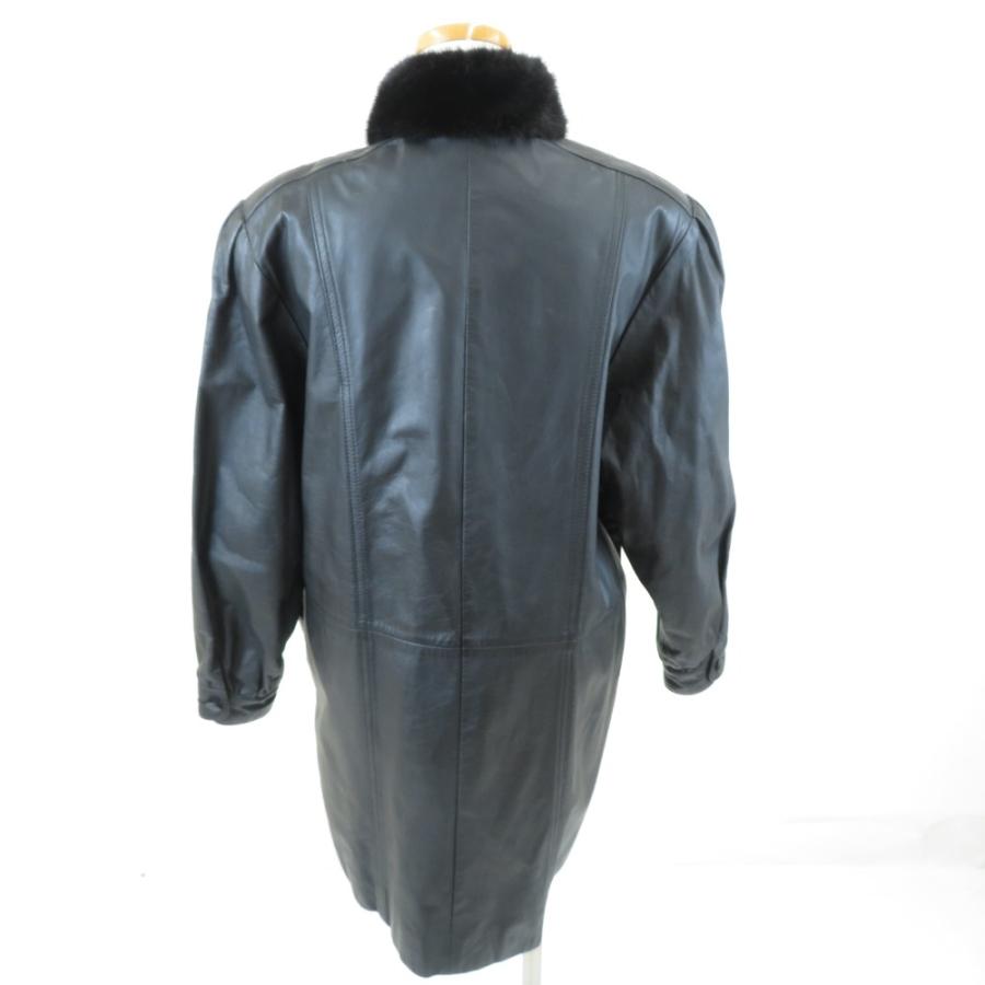 ヴィンテージ レザーコート 牛革 ファー付き |  | 01