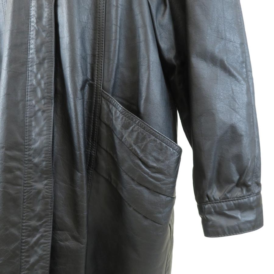 ヴィンテージ レザーコート 牛革 ファー付き |  | 04