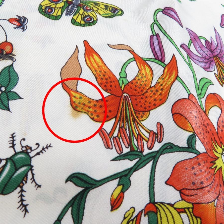 GUCCI グッチ スカーフ ヴィンテージ フローラ シルクスカーフ 花柄 ベージュ系 | GUCCI | 03