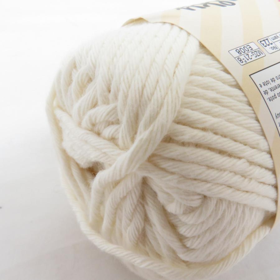 ダイソー 毛糸 バルキー コットンヤーン 極太 アソート10玉 ブラウン ネイビー パールホワイト サンドベージュ 1玉 約25g(約23m) 未使用品 |  | 08