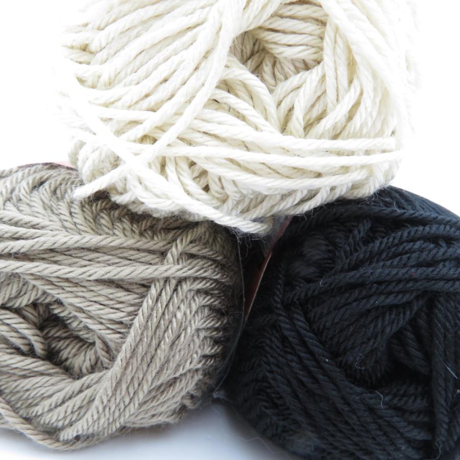 毛糸 ダイソー 毛糸 TROPICA トロピカ 9玉セット 1玉 約35g 70ｍ ジャスミンホワイト パームグレー ナイトブラック 未使用品 |  | 02