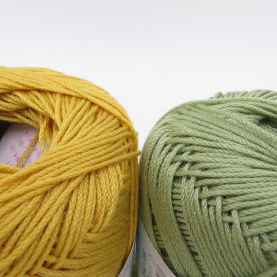 ハマナカ 毛糸 ウォッシュコットン〈クロッシェ〉 6玉セット 104番色 108番色 かぎ針専用 中細 日本製 春夏毛糸 未使用品 | ハマナカ | 04