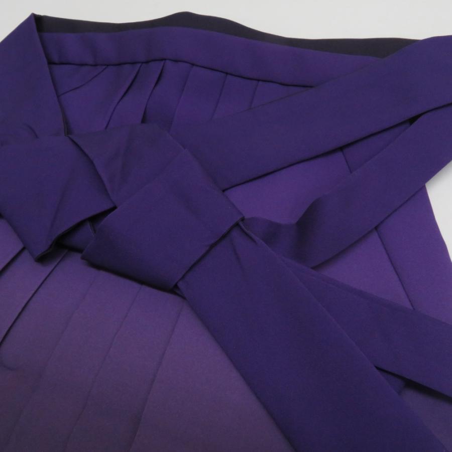 袴 女性用 無地ぼかし 行灯袴 袴下96cm 適応身長161〜165cm パープル色 ポリエステル100％ 洗える素材 行燈袴 卒業式 仕立て上がり |  | 03