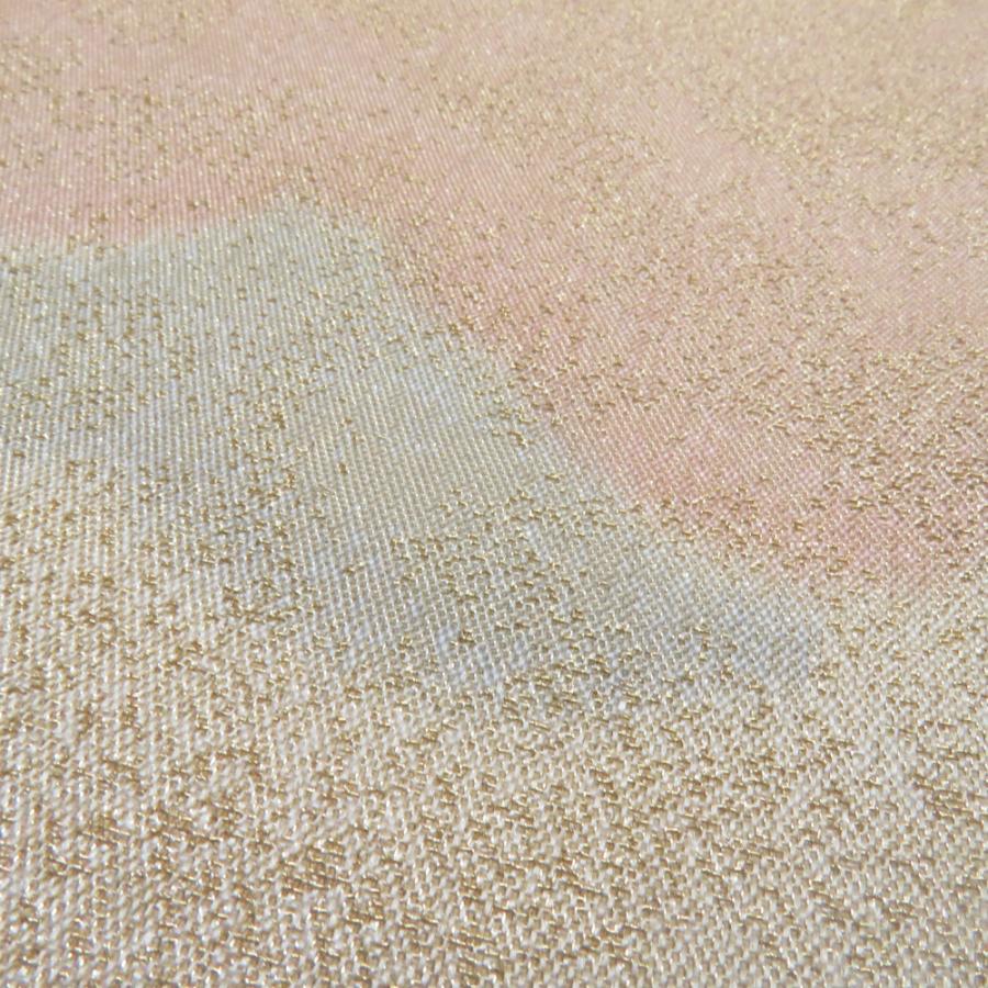 袋帯 砂子つづれ 雲文様 正絹 全通柄 金糸 金色 セミフォーマル 仕立て上がり 着物帯 長さ440cm |  | 05