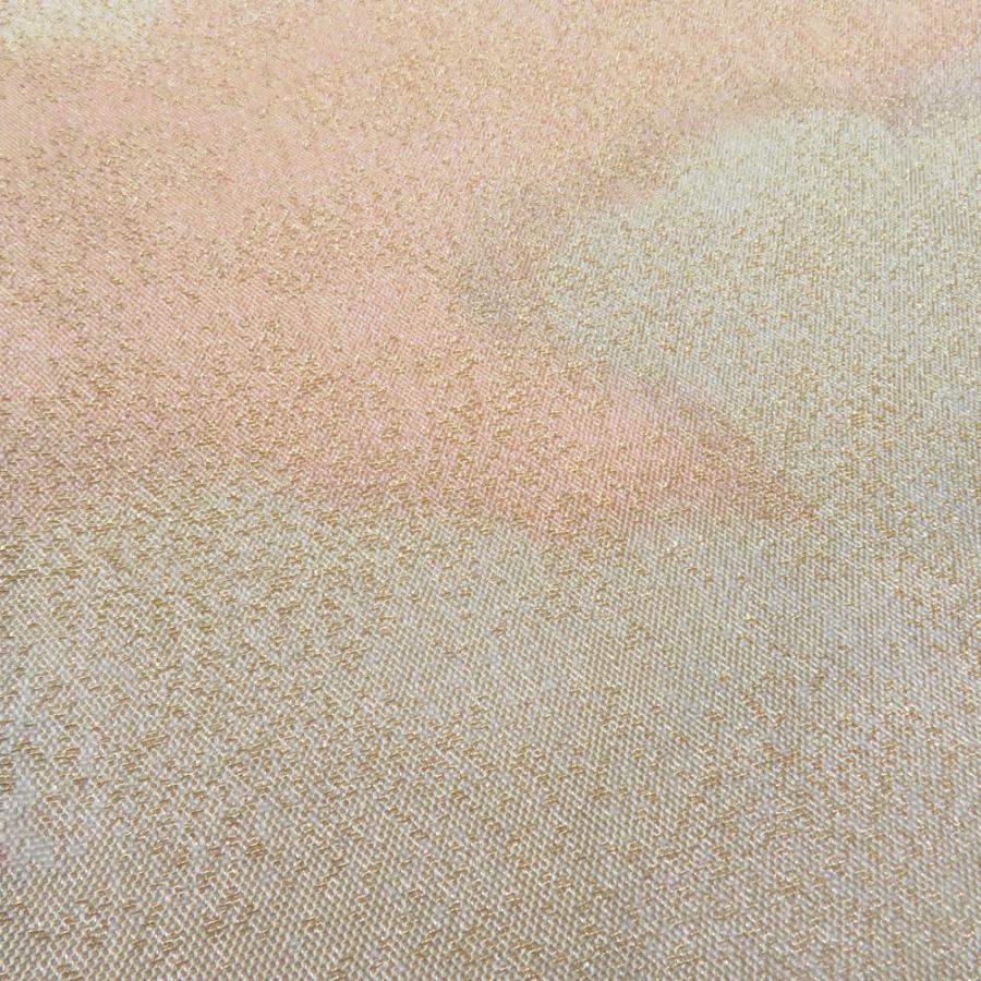 袋帯 砂子つづれ 雲文様 正絹 全通柄 金糸 金色 セミフォーマル 仕立て上がり 着物帯 長さ440cm |  | 06