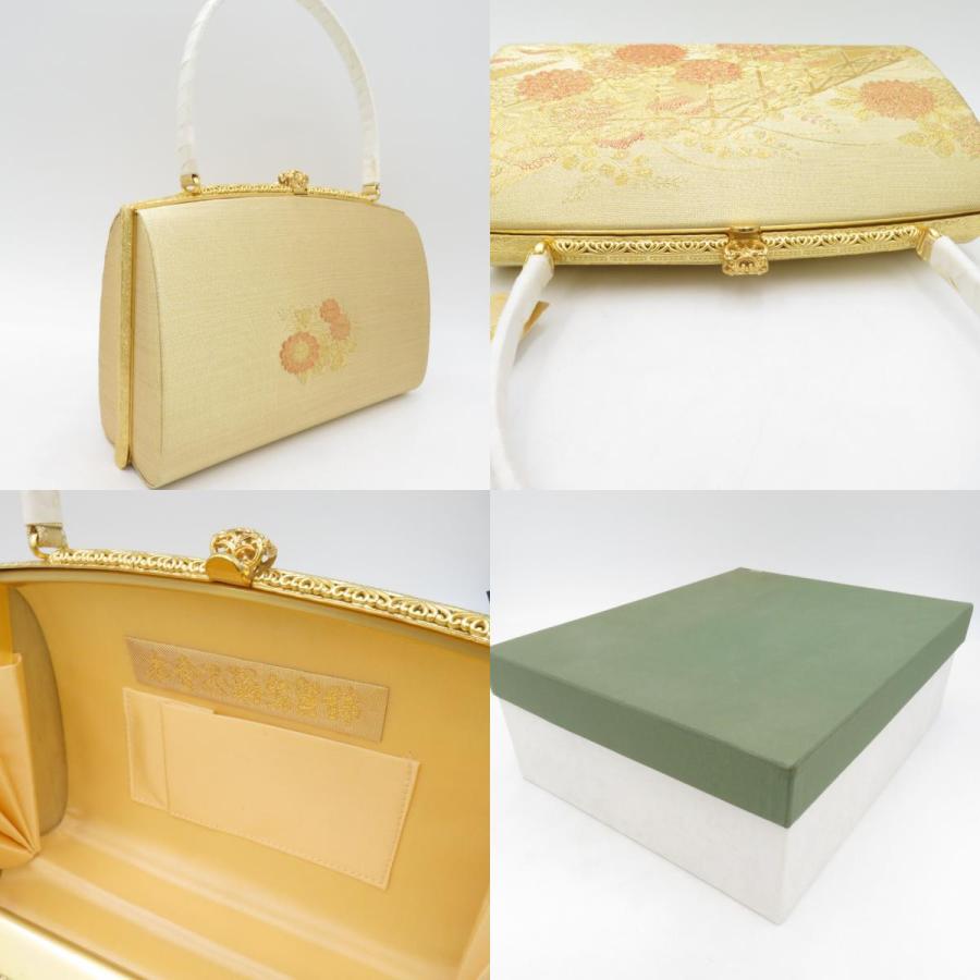 草履・バッグセット 東京芝山 本金佐賀錦 礼装用 フォーマル ゴールド