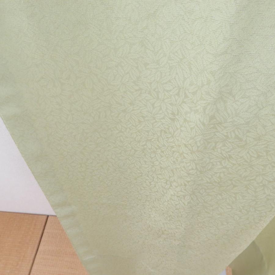 襦袢 葉づくし地紋 ビーズ半衿付き 黄緑色 ポリエステル バチ衿 袖無双仕立て 長襦袢 仕立て上がり 女性着物用 身丈125cm |  | 02