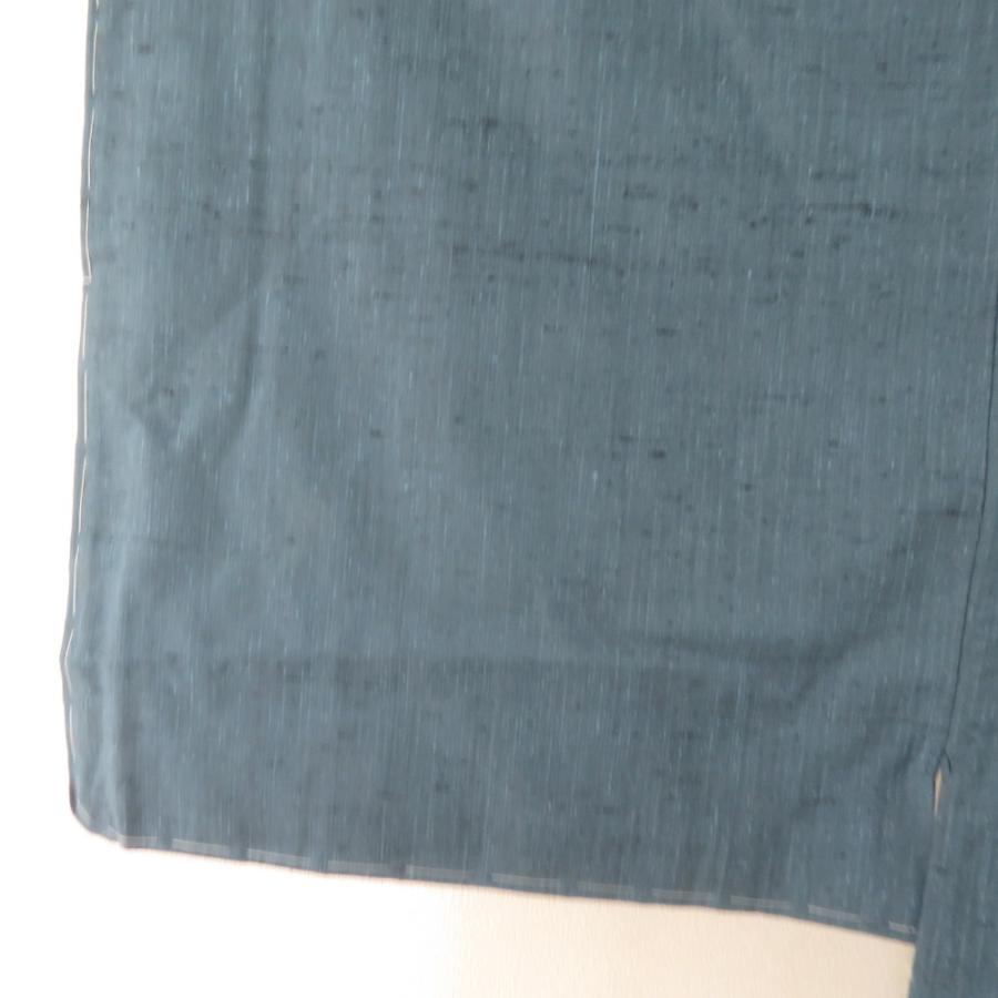 男着物 紬 アンサンブル 袷 灰青色 正絹 男性用きもの メンズ 仕立て上がり 和服 男物 カジュアル 身丈147cm |  | 07