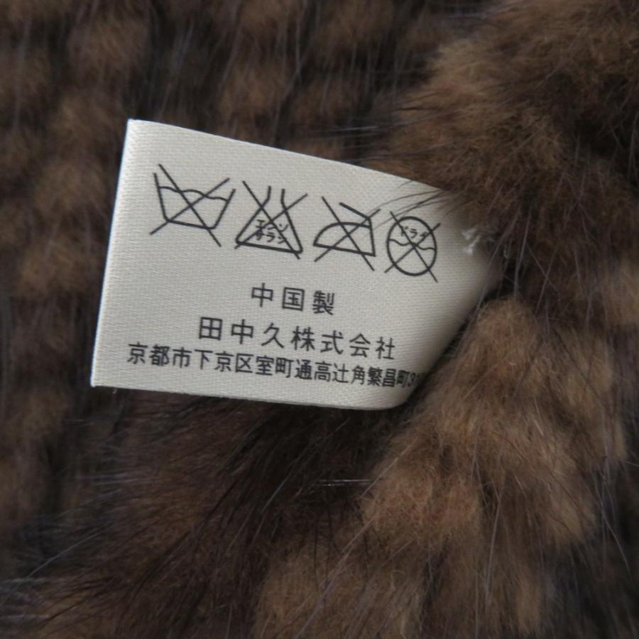 マフラー Lucifer リュシファー ミンクファー ストール  ブラウン フリンジ付き |  | 02