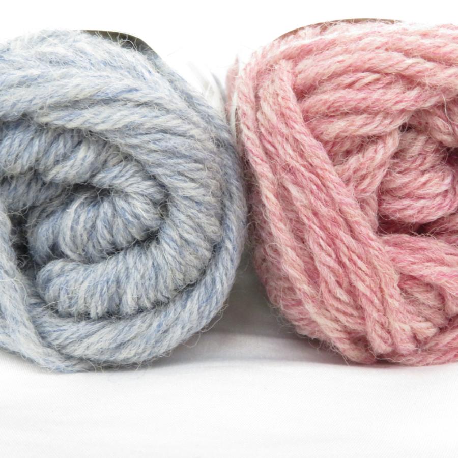 Seria セリア 毛糸 やっぱりひつじちゃん 10玉セット １玉約25g 約45ｍ 毛100％ 日本製 ブルー ピンク系 ごしょう産業 未使用品 |  | 02