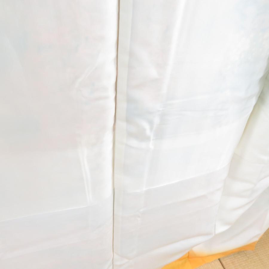 小紋 松に梅文様 袷 広衿 茶色 正絹 仕立て上がり カジュアル着物 身丈159cm |  | 07