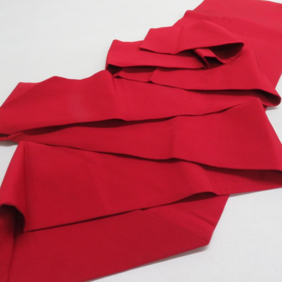 名古屋帯 正絹 桐地紋 全通柄 九寸帯 赤色 カジュアル 仕立て上がり 着物帯 長さ355cm |  | 03