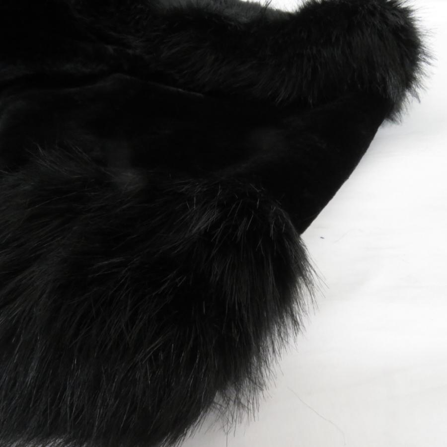 ショール 毛皮風 レディース ブラック ポリエステル アクリル 長さ180cm 最大幅40cm 成人式 晴れ着 振袖 防寒 長さ180cm |  | 05