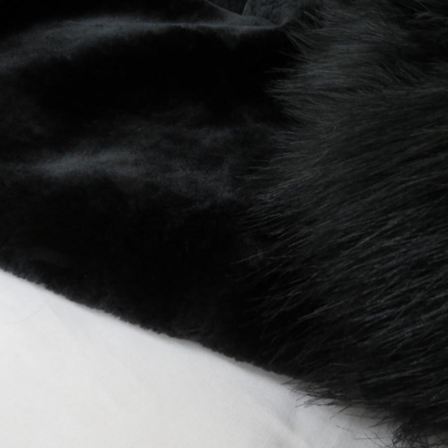 ショール 毛皮風 レディース ブラック ポリエステル アクリル 長さ180cm 最大幅40cm 成人式 晴れ着 振袖 防寒 長さ180cm |  | 06