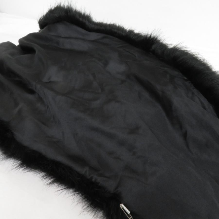 ショール 毛皮風 レディース ブラック ポリエステル アクリル 長さ180cm 最大幅40cm 成人式 晴れ着 振袖 防寒 長さ180cm |  | 08