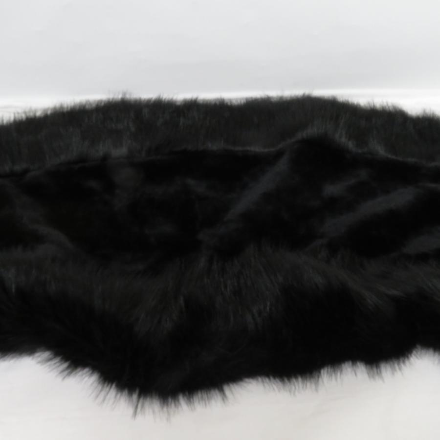 ショール 毛皮風 レディース ブラック ポリエステル アクリル 長さ180cm 最大幅40cm 成人式 晴れ着 振袖 防寒 長さ180cm |  | 09