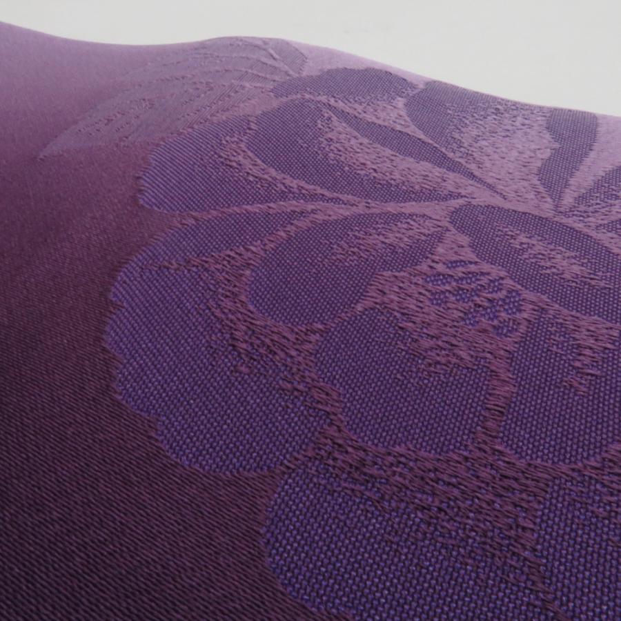 浴衣帯 2本セット ポリエステル100% パープル x ネイビー 牡丹 椿 袴下帯 半巾帯 細帯 洗える 仕立て上がり 長さ360cm |  | 05