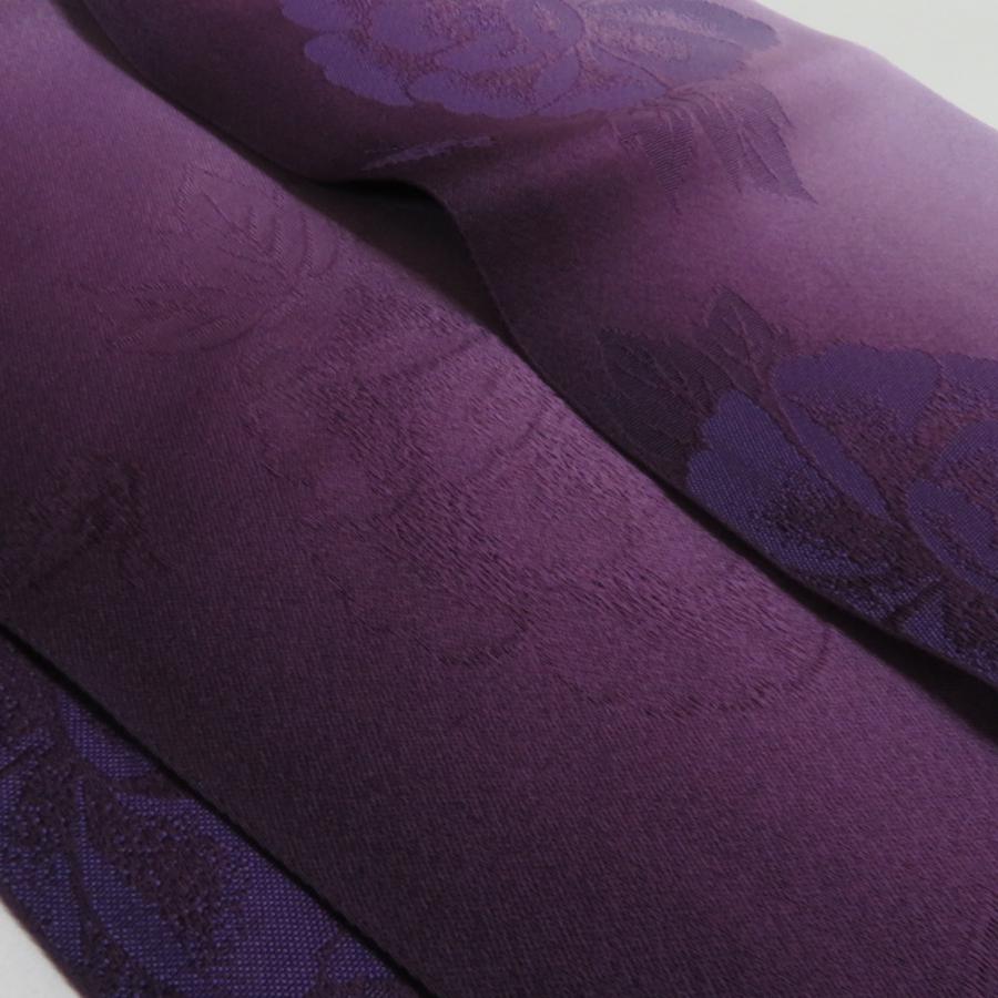 浴衣帯 2本セット ポリエステル100% パープル x ネイビー 牡丹 椿 袴下帯 半巾帯 細帯 洗える 仕立て上がり 長さ360cm |  | 07