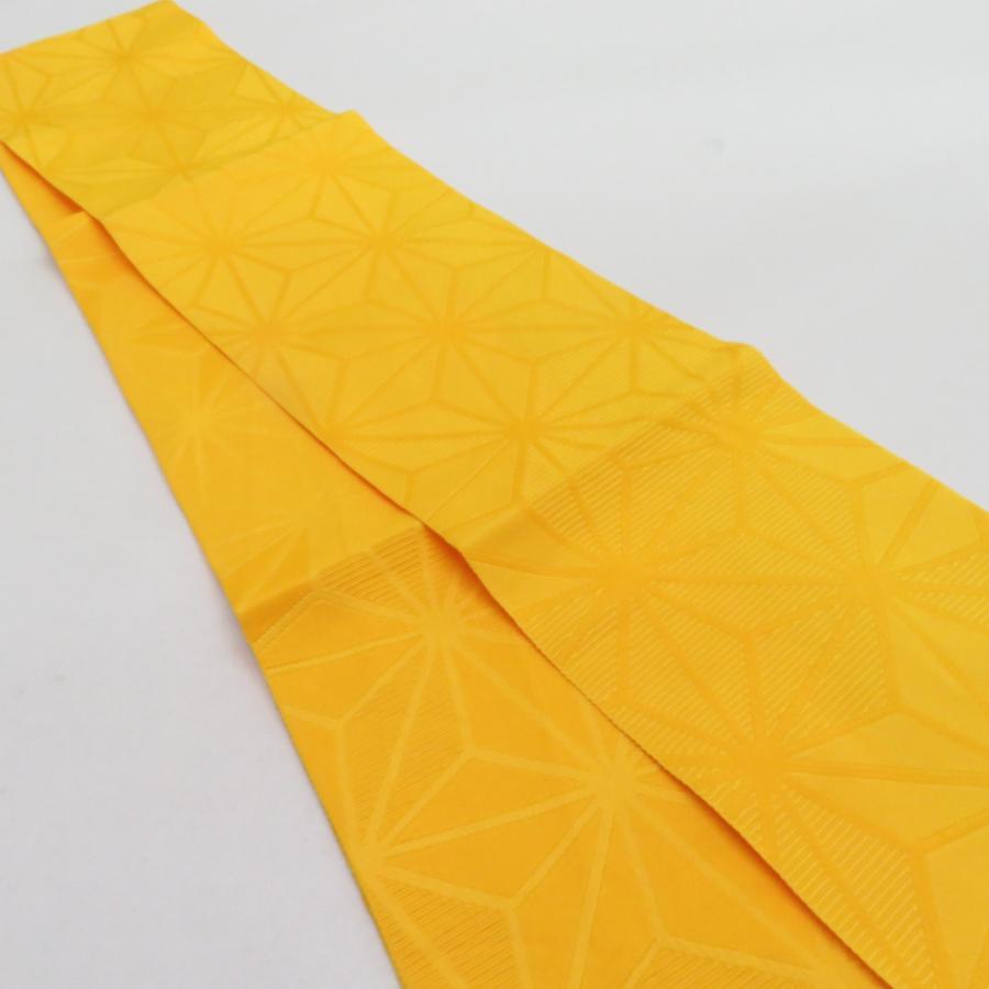 浴衣帯 3本セット ポリエステル100% イエロー レッド 麻の葉 無地 袴下帯 半巾帯 細帯 洗える 仕立て上がり 長さ360cm |  | 06