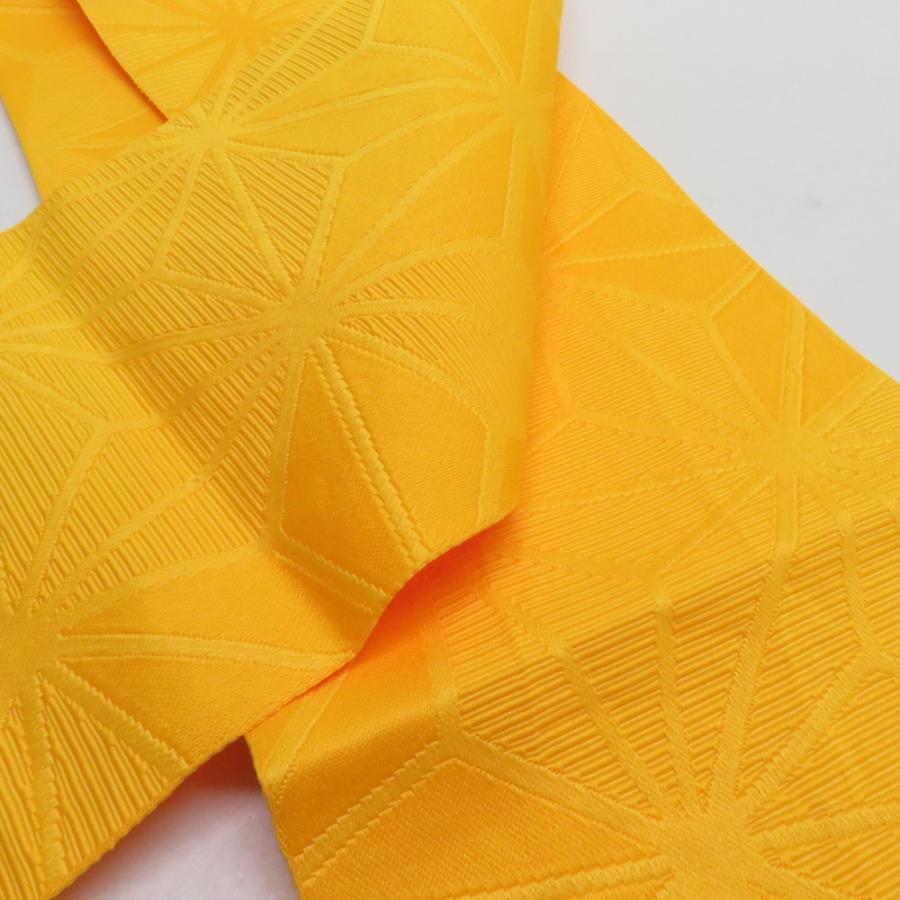 浴衣帯 3本セット ポリエステル100% イエロー レッド 麻の葉 無地 袴下帯 半巾帯 細帯 洗える 仕立て上がり 長さ360cm |  | 07