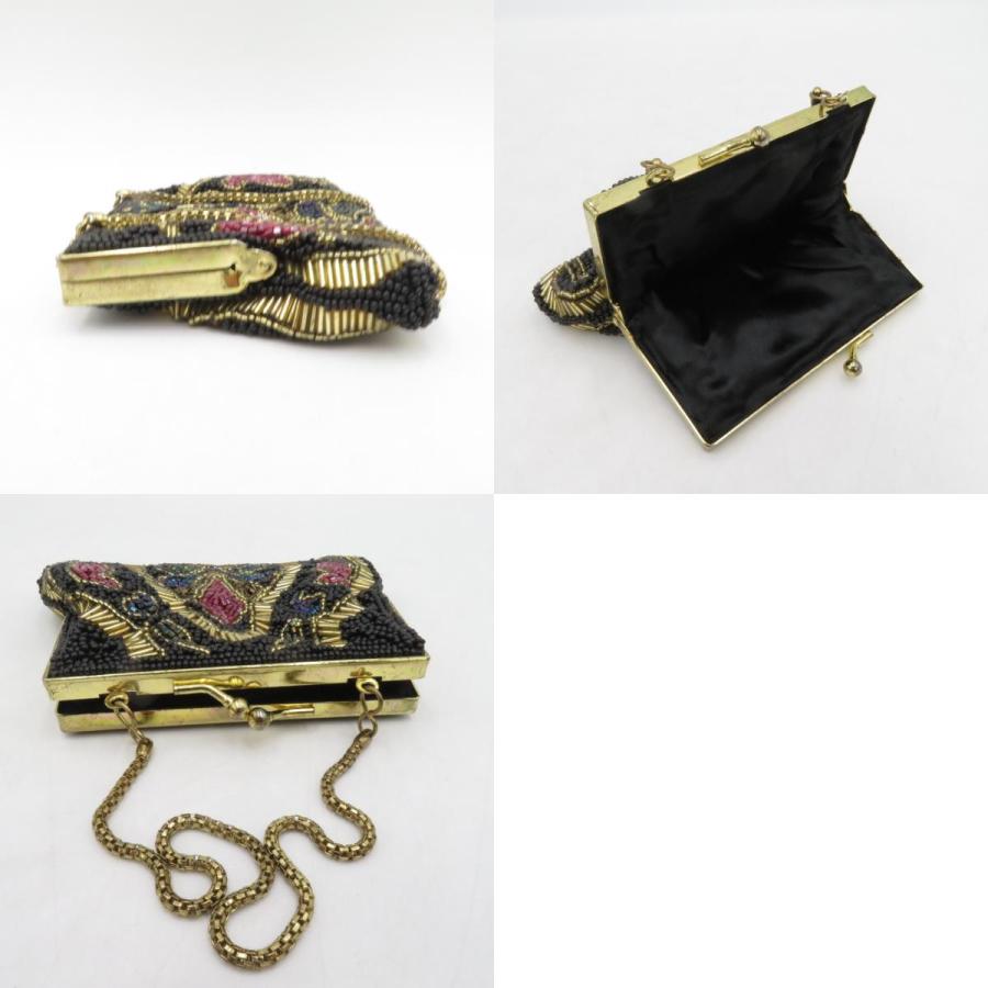 和装バッグ ビーズバッグ 2点セット ブラック ハンドバッグ パーティーバッグ レトロ 着物バッグ 洋装 和小物 |  | 09