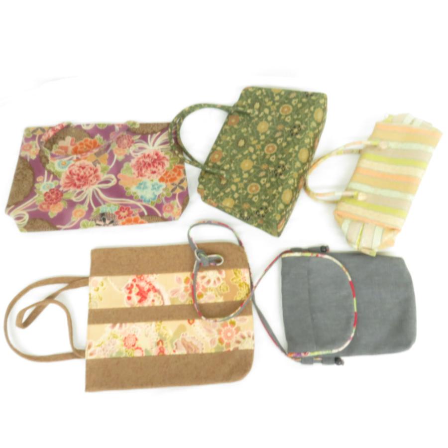 和装バッグ 5点セット 手提げ 利休バッグ ハンドバッグ 着物バッグ 女性用 | 