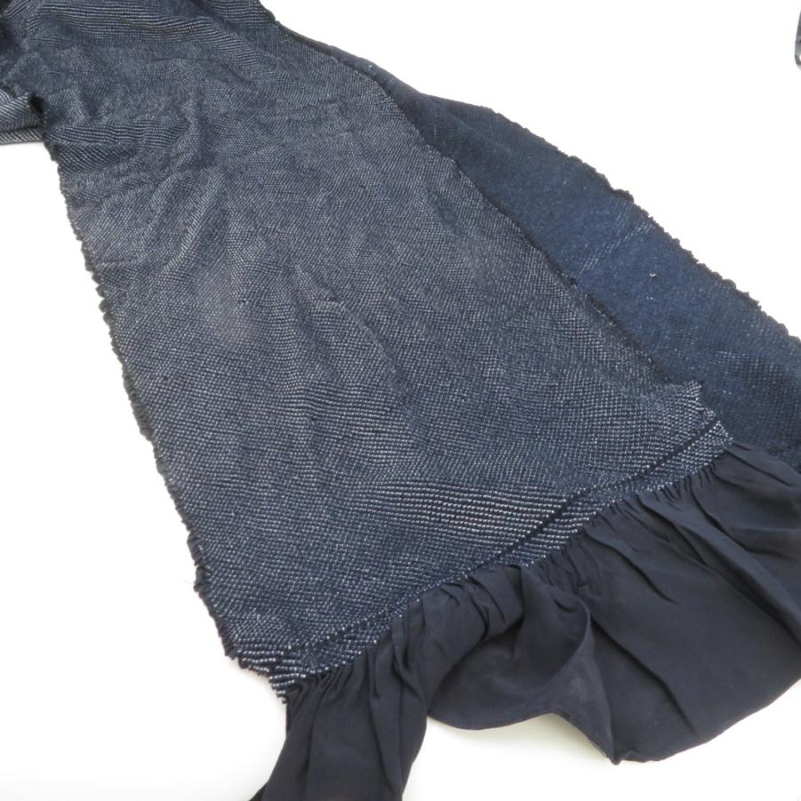 男帯 総絞り 大人用 兵児帯 正絹 紺色 カジュアル メンズ へこ帯 男物 鹿の子 しぼり 普段着物用 長さ260cm |  | 01