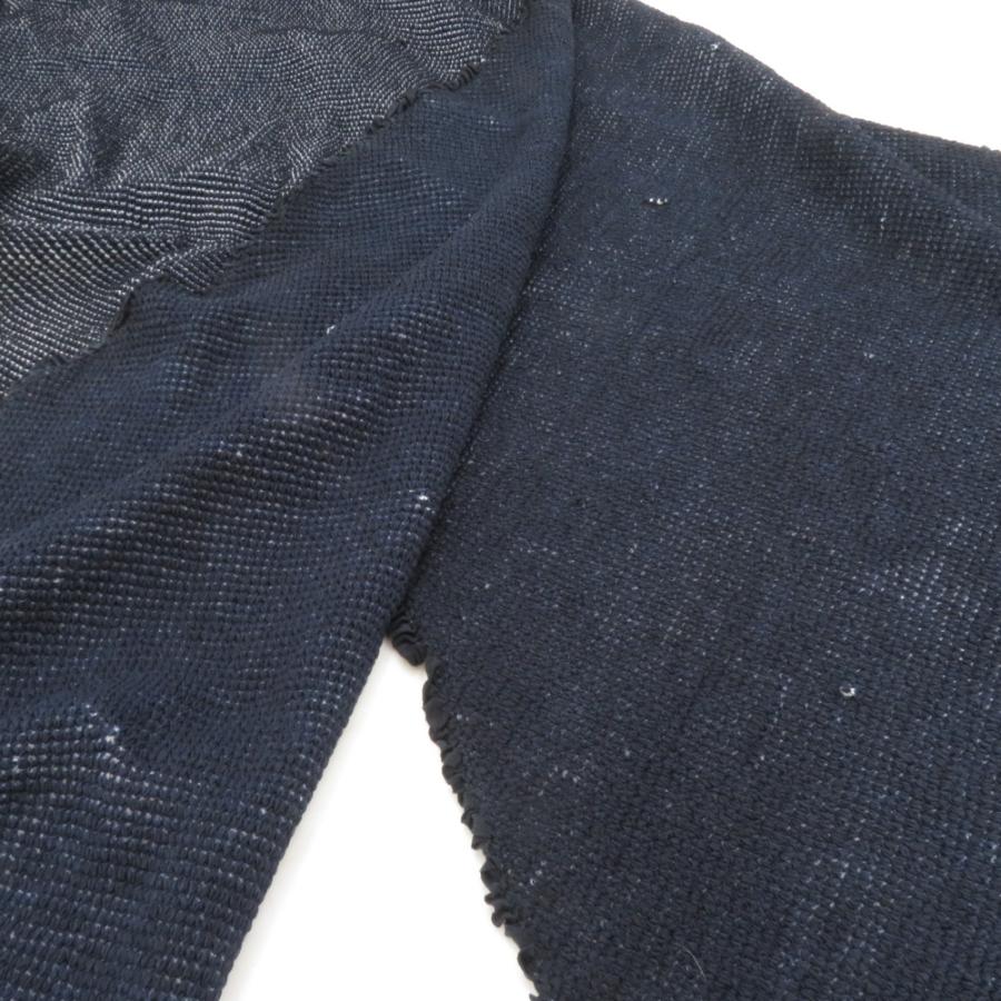 男帯 総絞り 大人用 兵児帯 正絹 紺色 カジュアル メンズ へこ帯 男物 鹿の子 しぼり 普段着物用 長さ260cm |  | 02