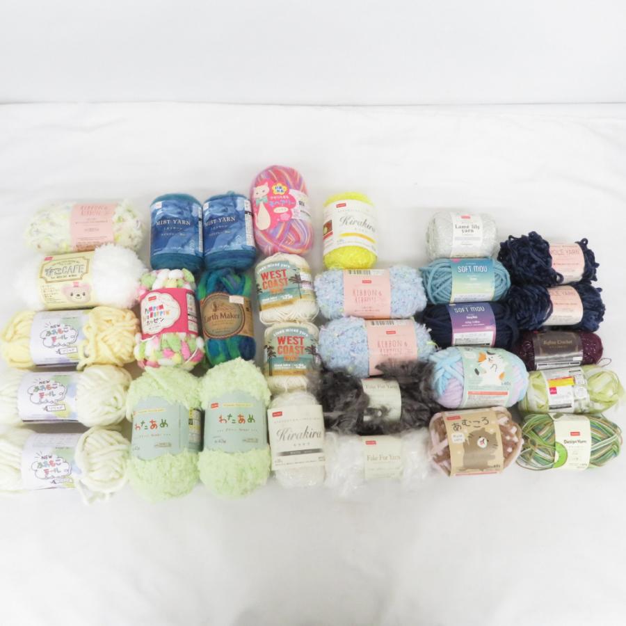 【福袋】DAISO ダイソー 毛糸 30玉 アソートセット もこもこ ラメ ループヤーン ファーヤーン など 秋冬おまとめ | 
