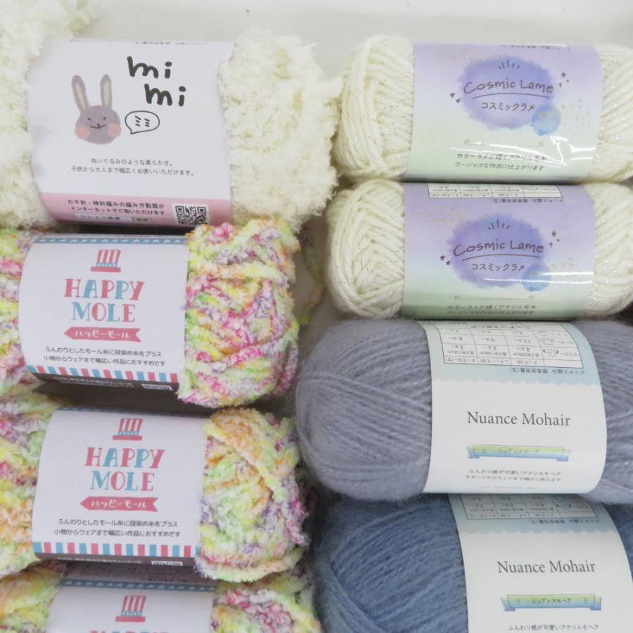 【福袋】毛糸 ごしょう産業 30玉 アソートセット もこもこ ラメ ループヤーン ファーヤーン など 秋冬おまとめ |  | 02
