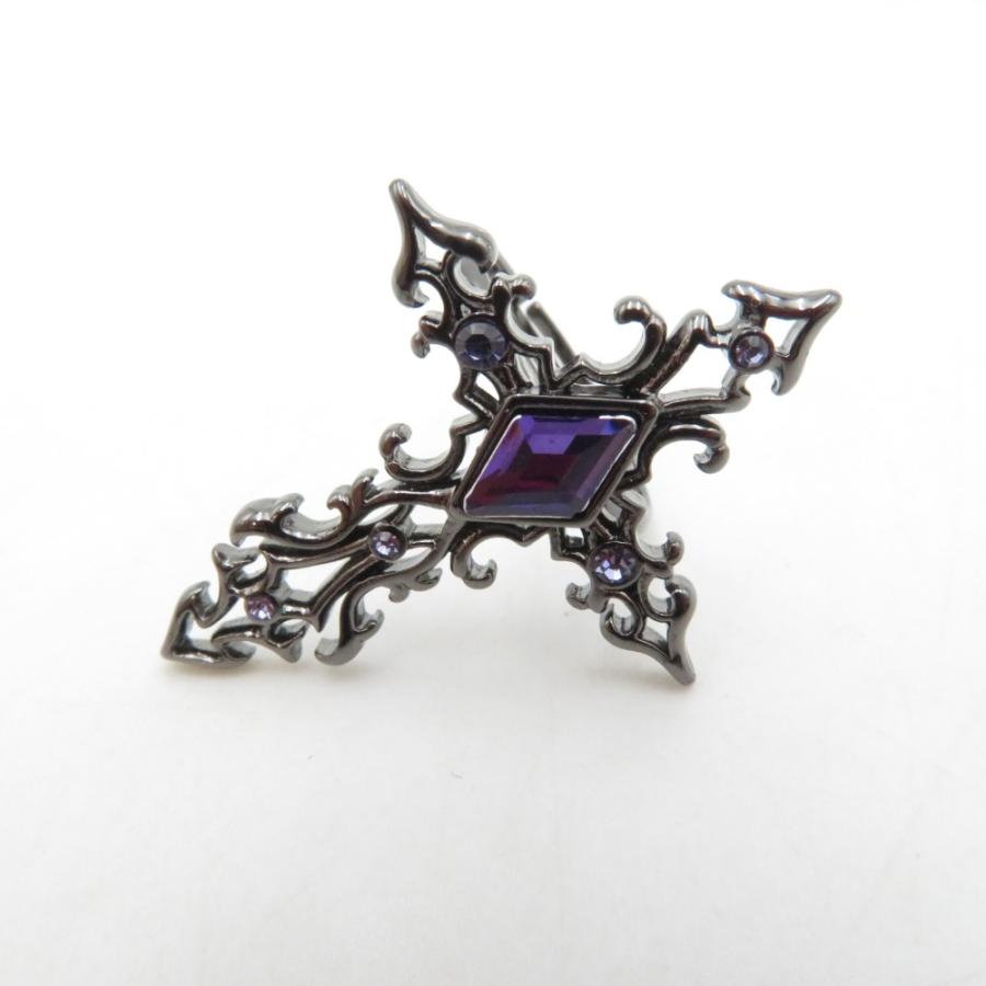 axes femme アクシーズファム ピアス 狐面2wayピアス Fox Mask 2-Way Pierce Earrings ジュエルダーククロスリング F | axes femme | 04