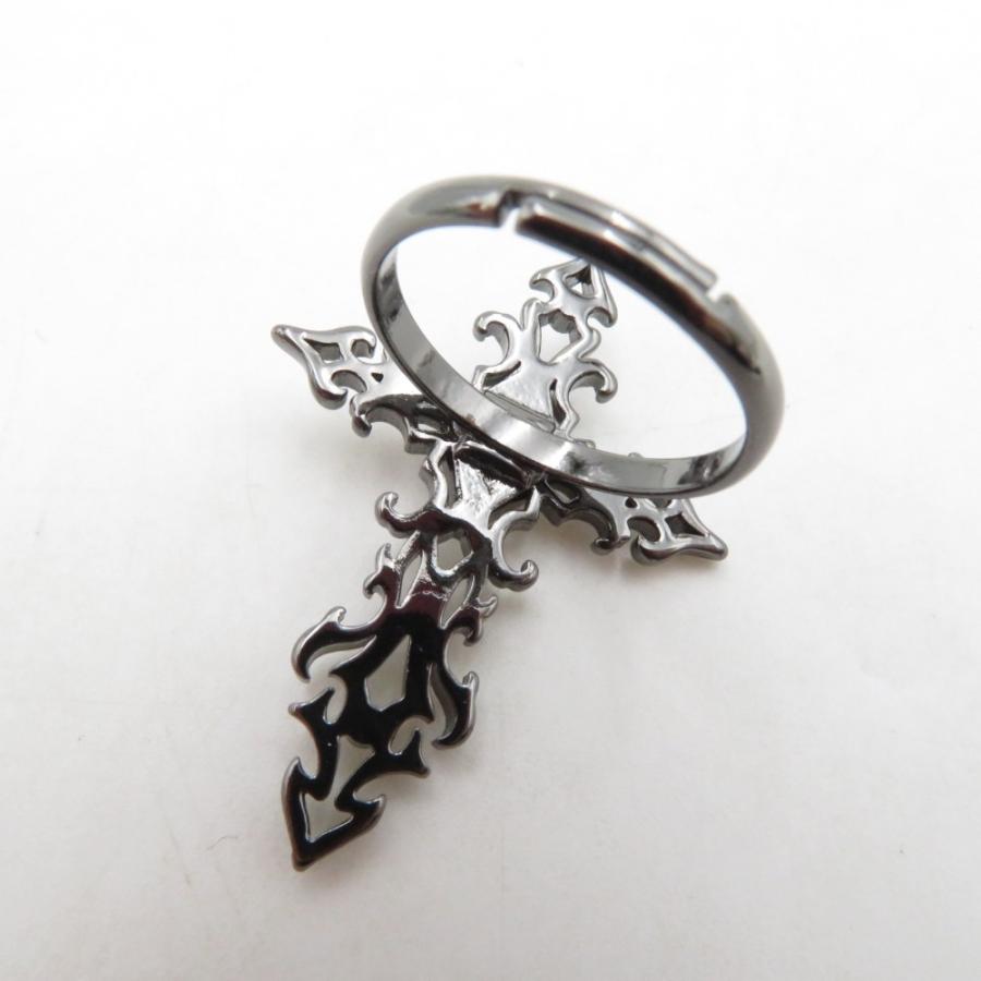 axes femme アクシーズファム ピアス 狐面2wayピアス Fox Mask 2-Way Pierce Earrings ジュエルダーククロスリング F | axes femme | 05