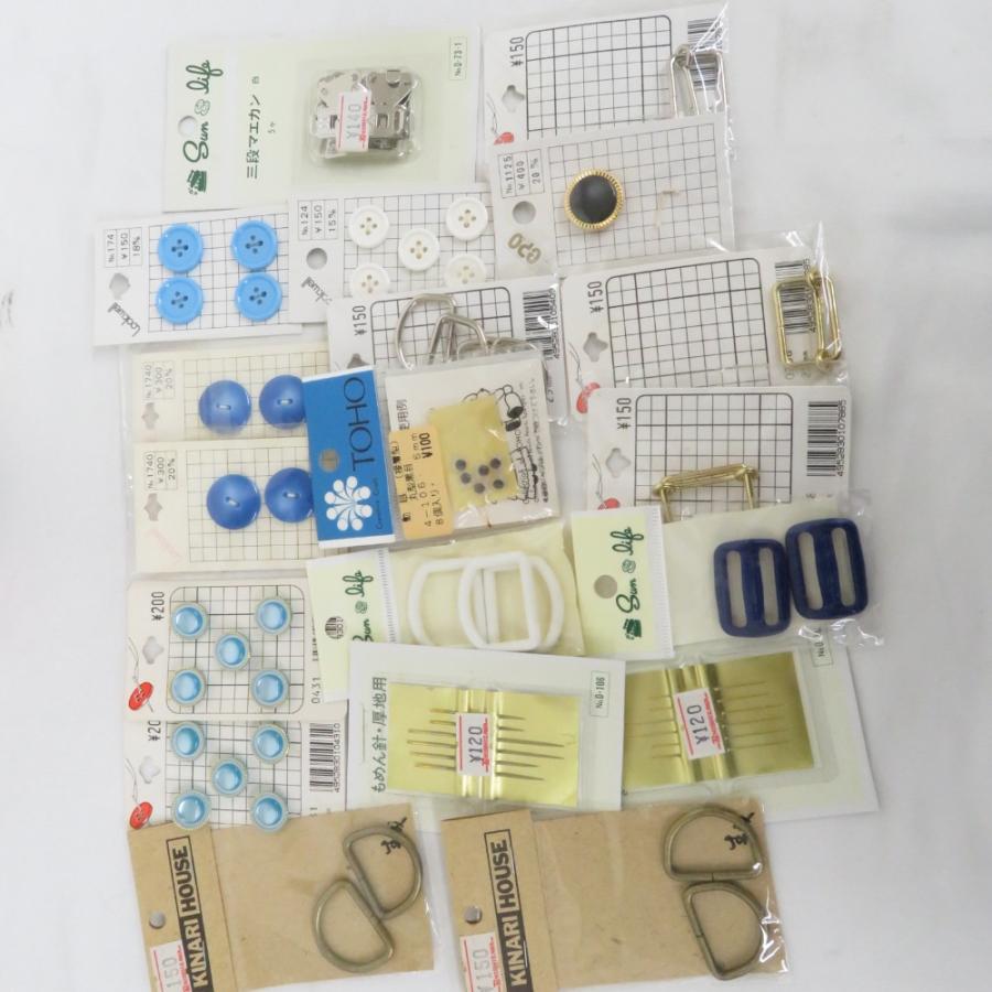裁縫道具 【まとめ売り】大量 ハンドクラフト材料セット ミシン糸 ボタン ワッペン ファスナー 手芸パーツ  未使用品 |  | 03