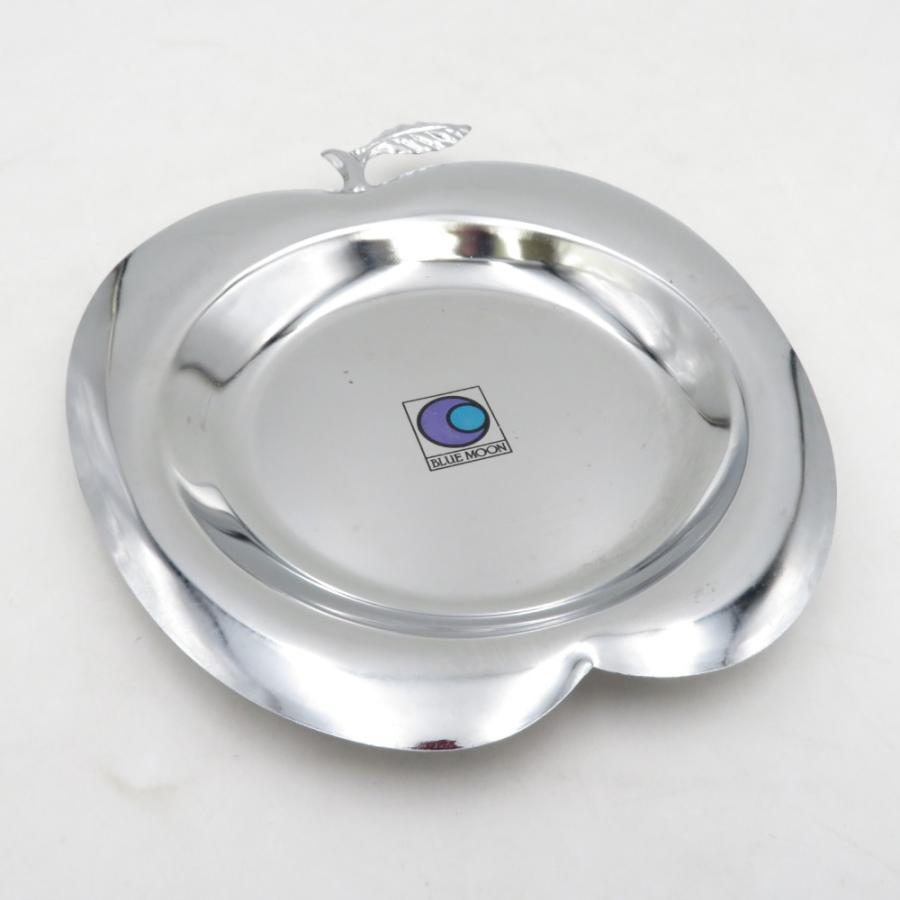 食器 昭和レトロ ワールド印 トレイ お盆 フルーツ柄×3 ブルー ムーン りんご型 小物入れ シルバー プレート×5 |  | 07