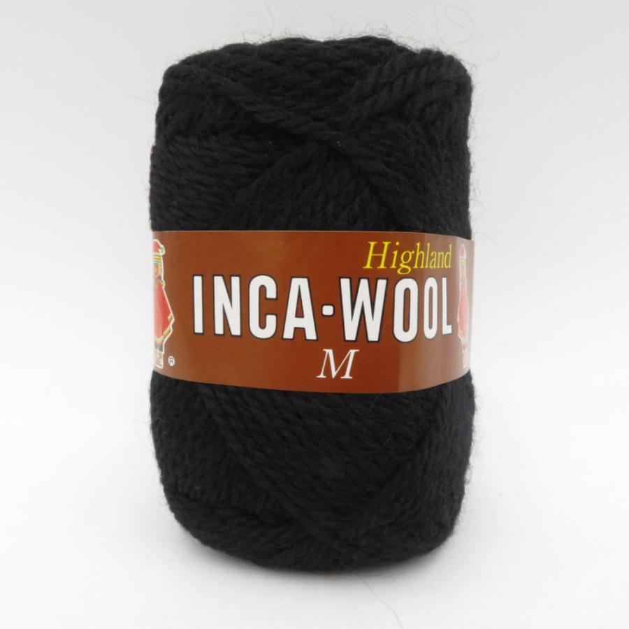 毛糸 INCA-WOOL M インカウール 並太 ブラック 9玉セット 純毛100% ペルー産 1玉50g 約80m 編み物 秋冬 |  | 01