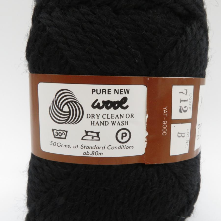 毛糸 INCA-WOOL M インカウール 並太 ブラック 9玉セット 純毛100% ペルー産 1玉50g 約80m 編み物 秋冬 |  | 02