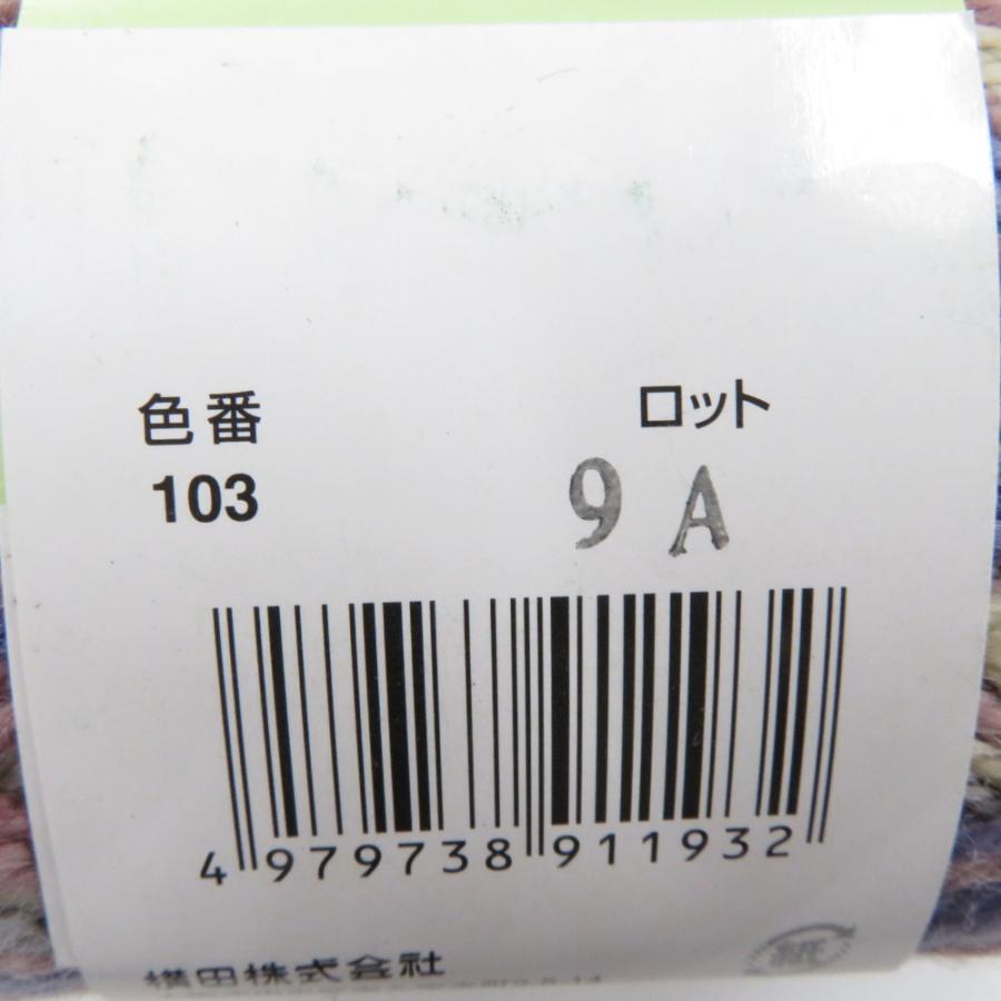 毛糸 オフタイム毛混並太カラフル 17玉セット 1玉40ｇ 約72ｍパープル系 未使用品 |  | 02