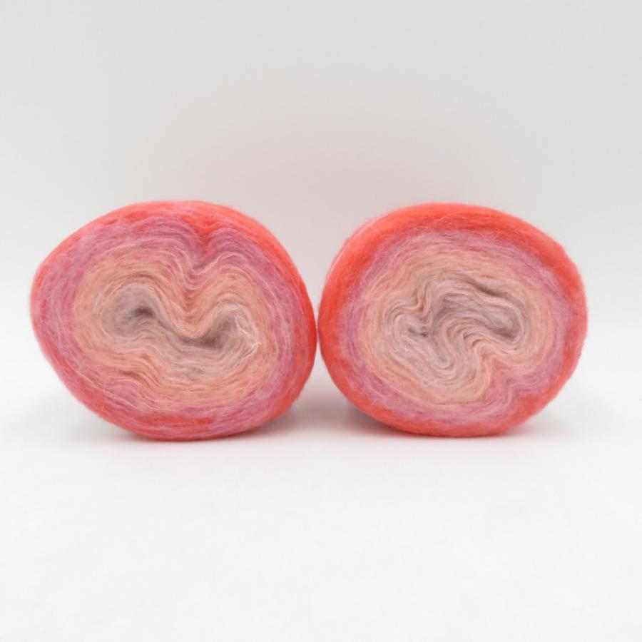 毛糸 MONDIAL モンディアル LOLLYPOP 832番色 2玉 100g モヘア混 グラデーションカラー 未使用品 |  | 03