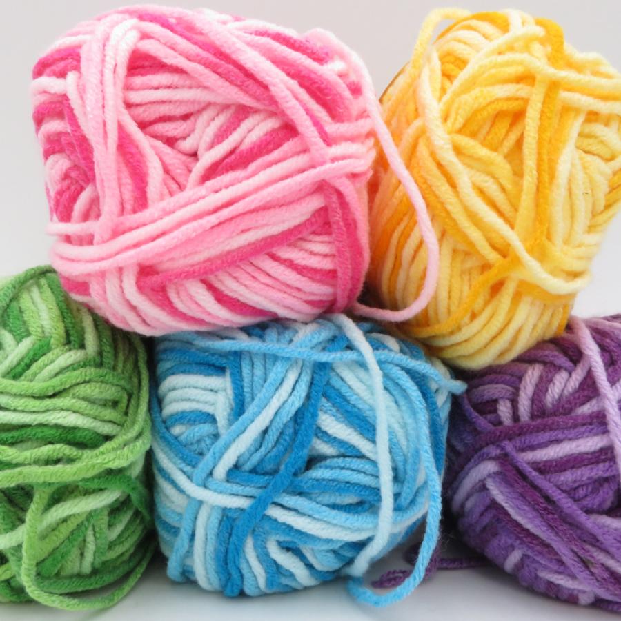 毛糸 LIHAO 9玉 アソートセット 1玉50ｇ+ 2g  アクリル100％ カラフル 未使用品 |  | 03