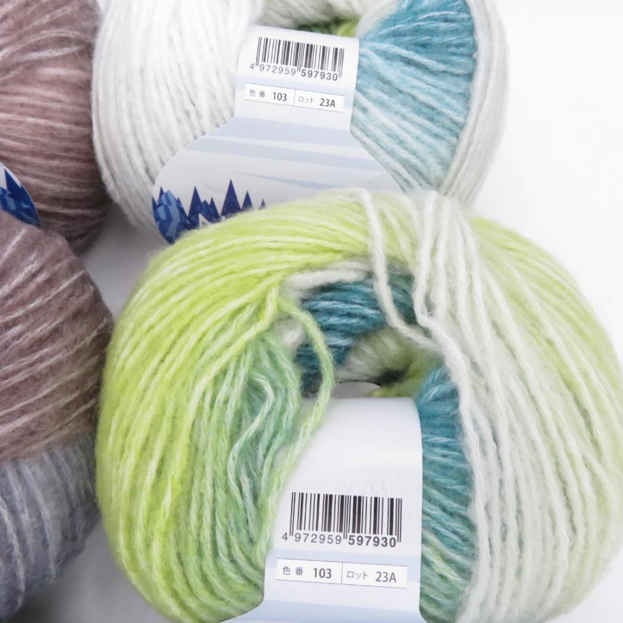 毛糸 毛糸ピエロ ヌボラ2 超極太 8玉セット 102番色から105番色 1玉100g 約261ｍ グラデーション アクリル 秋冬 未使用品 |  | 04