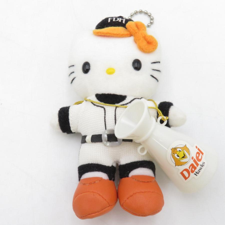 マスコットホルダー 2000年 福岡ダイエーホークス 野球 ぬい キーホルダー レア ハローキティ sanrio ハローキティ キャラクターグッズ | ハローキティ