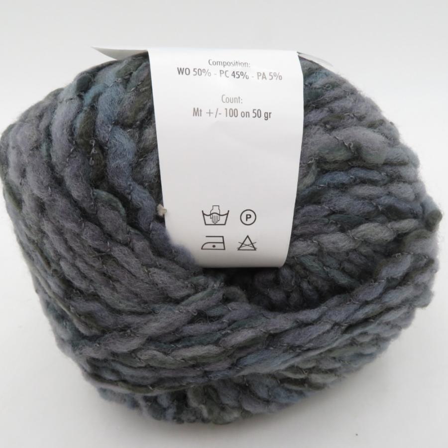 Yuzawaya ユザワヤ 毛糸 GROSSO 7255 by NICCOLI 6玉セット ウール混 イタリア製 10番色 グレー系 約50g 約100m 極太 編み物 秋冬 |  | 03