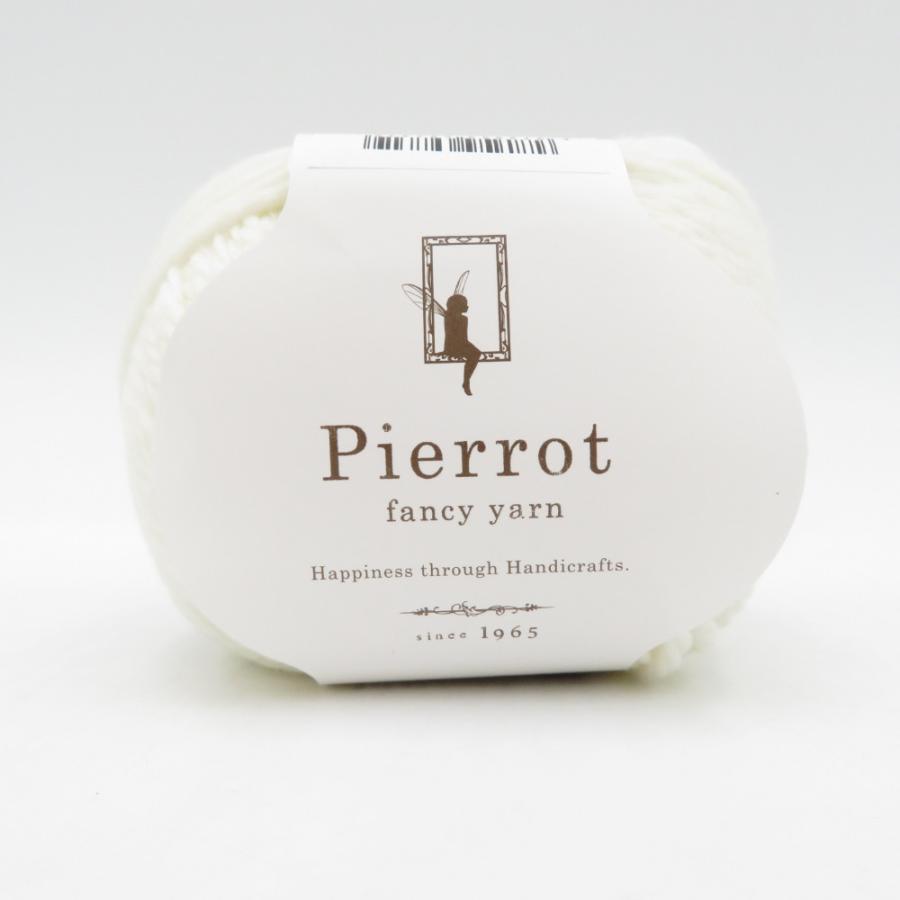 毛糸 毛糸ピエロ ロッキーメリノ並太 6玉セット 1番色 オフホワイト 1玉40g 約71m メリノウール100％ 日本製 編み物 秋冬 未使用品 |  | 01