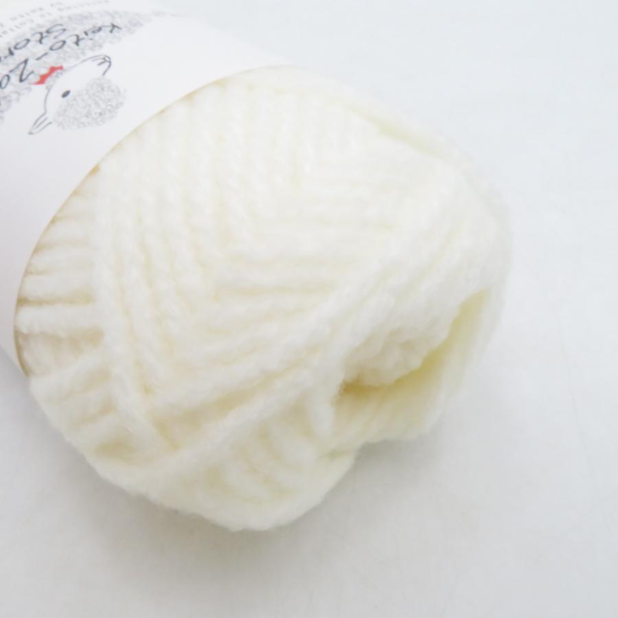 毛糸 毛糸ZAKKAストアーズ カシュアクリル 10玉セット 1番色 ホワイト 1玉約30g 約50m アクリル100% 日本製 並太 秋冬 未使用品 |  | 04