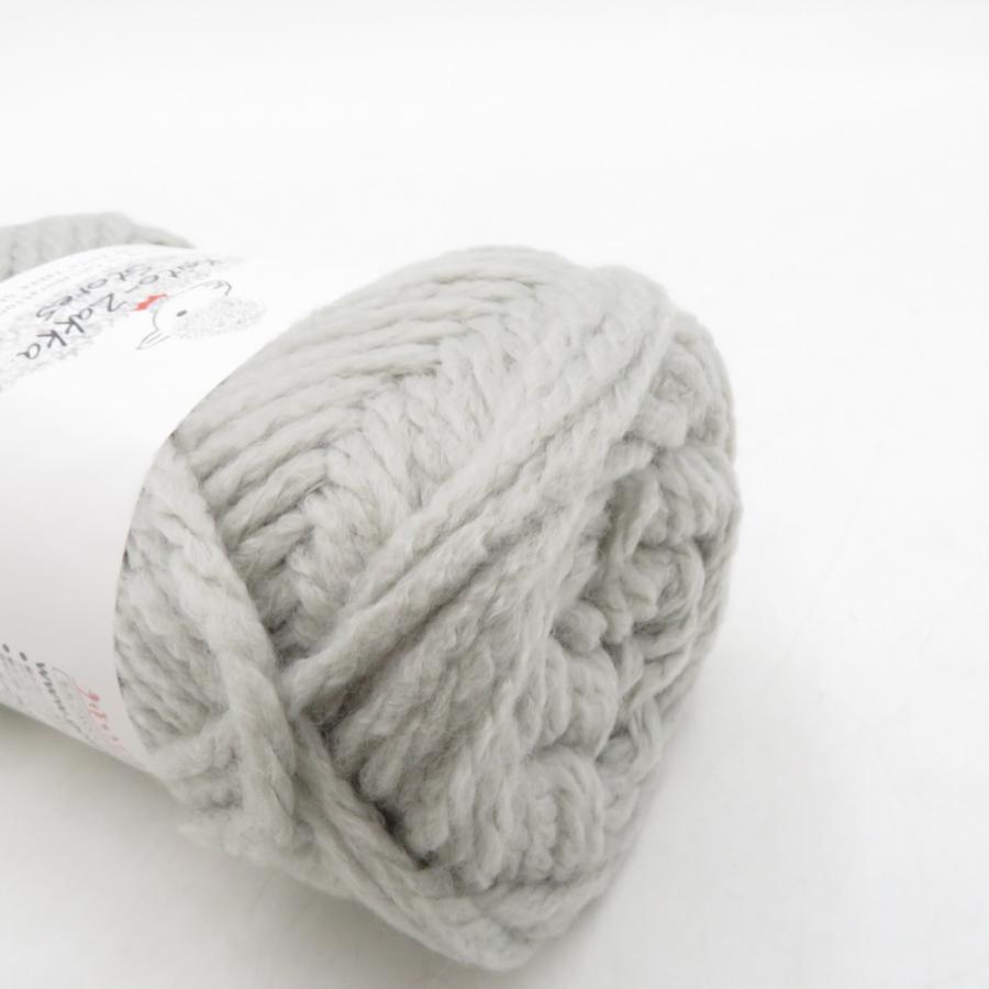 毛糸 毛糸ZAKKAストアーズ アクリル Jelly ジェリー 10玉セット 7番色 グレー 1玉約40g 約52m アクリル100% 日本製 極太 秋冬 未使用品 |  | 03